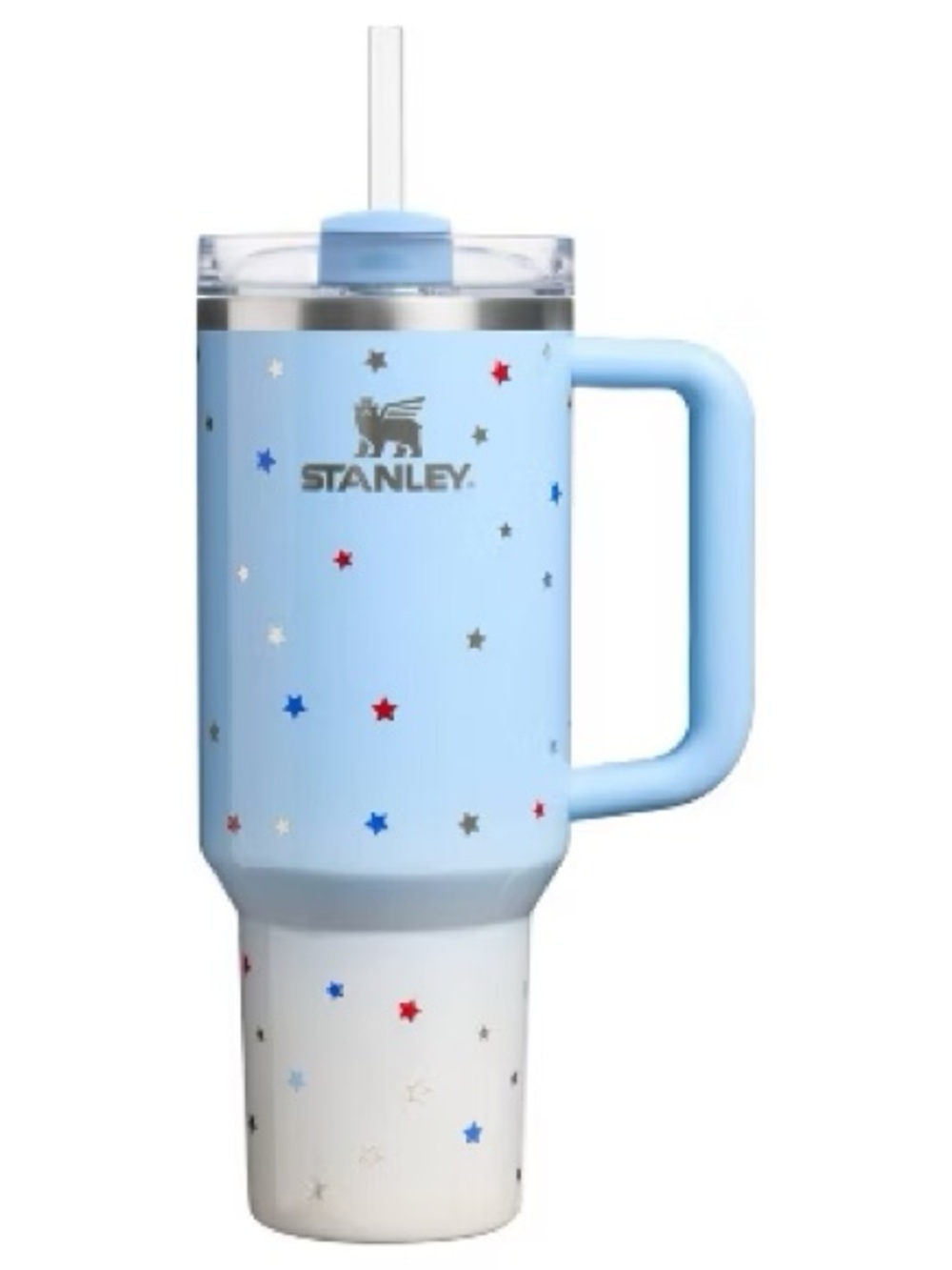 NEW Stanley 40oz Quencher Blue Starry Stripes Tumbler